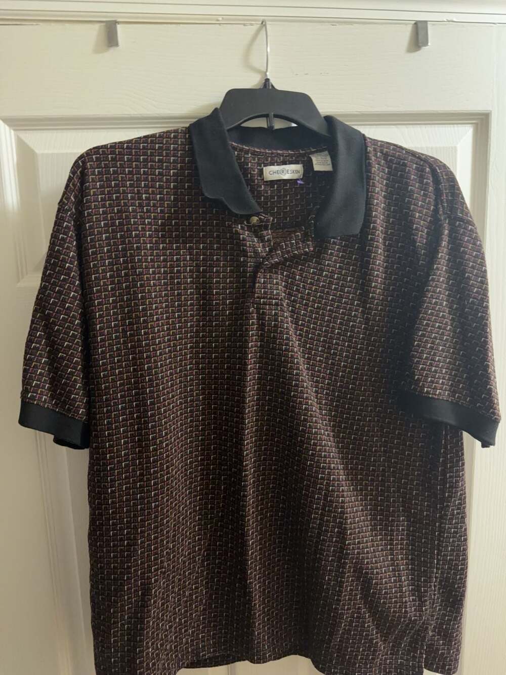 Chereskin Vintage Geometric Pattern Polo Shirt